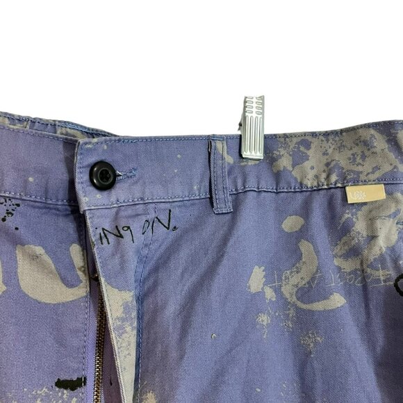 NEW URBAN OUTFITTERS MENS PANTS LARGE PRINTED PULL-ON STRAIGHT FIT GRAFFITI CHIN - Picture 3 of 7